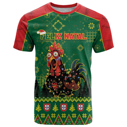 Portugal Christmas T-Shirt Funny Galo De Barcelos Graphic Tee