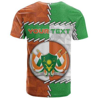 Personalized Niger T-Shirt Dama Gazelle Waving Flag Funny Style Graphic Tee