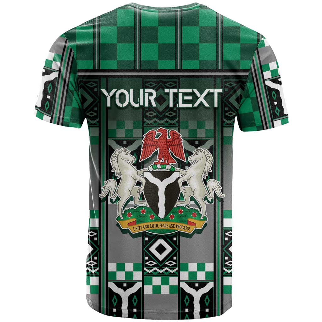 Personalized Nigeria T-Shirt Eagle With Tribal Patterns Graphic Tee