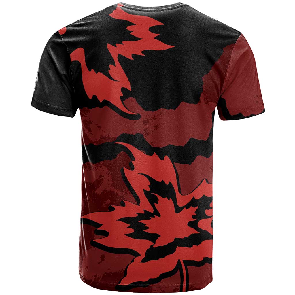 Canada Maple Leaf T-Shirt Unique Style Red Version Graphic Tee