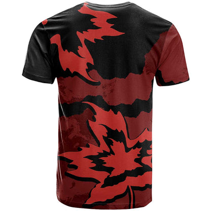 Canada Maple Leaf T-Shirt Unique Style Red Version Graphic Tee