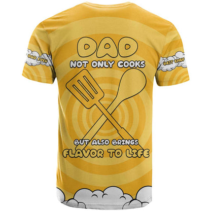 Chef Fathers Day T-Shirt Dad You're The Master Chef In My Heart Graphic Tee