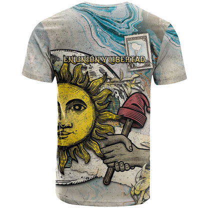 Argentina T-Shirt Sol De Mayo Retro Style Graphic Tee