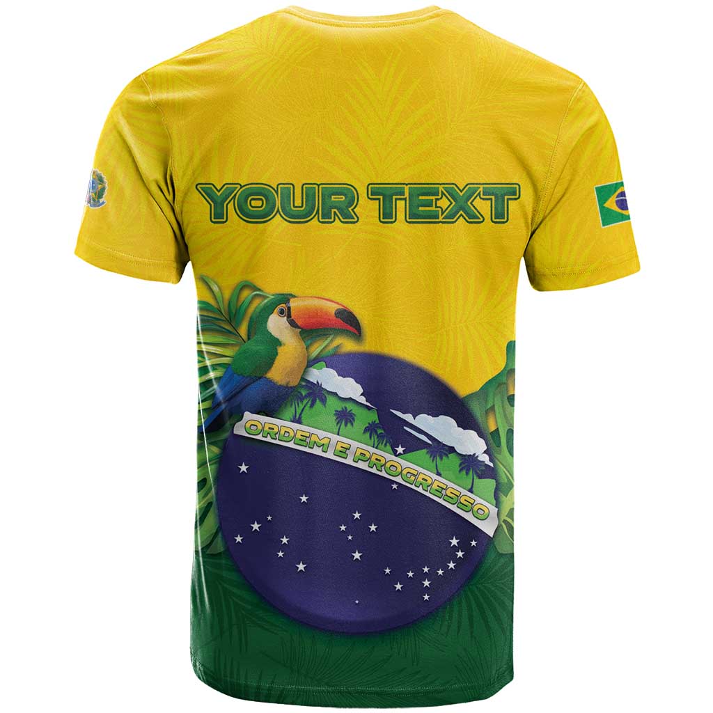 Personalized Brazil T-Shirt Toco Toucan Tropical Vibes Graphic Tee