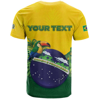Personalized Brazil T-Shirt Toco Toucan Tropical Vibes Graphic Tee