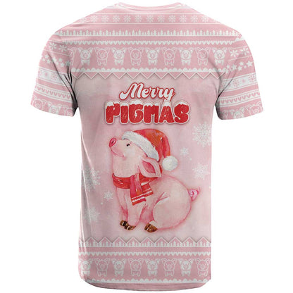 Merry Pigmas T-Shirt Is It Too Late To Be Nice Graphic Tee