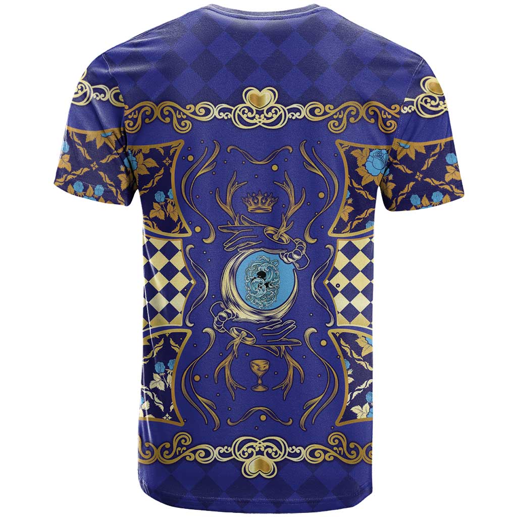 Zodiac Signs T-Shirt The Water Element Baroque Clubs Card Graphic Tee