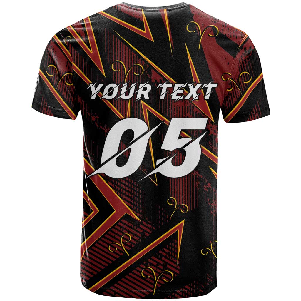 Custom Aries Zodiac T-Shirt With Bold Triangle Graphic Tee
