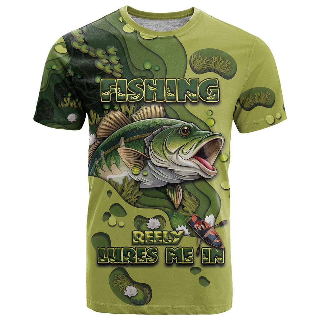 Personalized Fishing T-Shirt Reely Lures Me In Graphic Tee