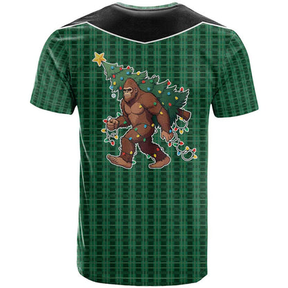 Western Yoke T-Shirt Bigfoot Xmas Cowboy Style Graphic Tee