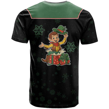Western Yoke T-Shirt Elves Cowboy Style Graphic Tee