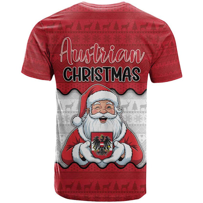 Austria Christmas T-Shirt Santa Is Favorite Austrian Graphic Tee