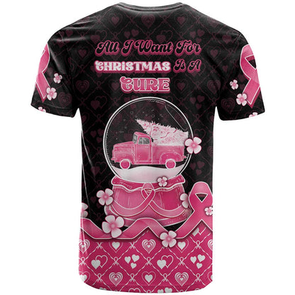 Breast Cancer Christmas T-Shirt Merry Pinkmas Graphic Tee