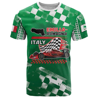 Custom Italy Emilia-Romagna T-Shirt Italian Race Circuit Graphic Tee