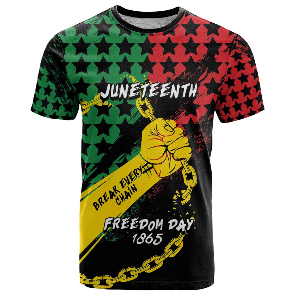 Personalized Juneteenth 1865 T-Shirt Break Every Chain Graphic Tee