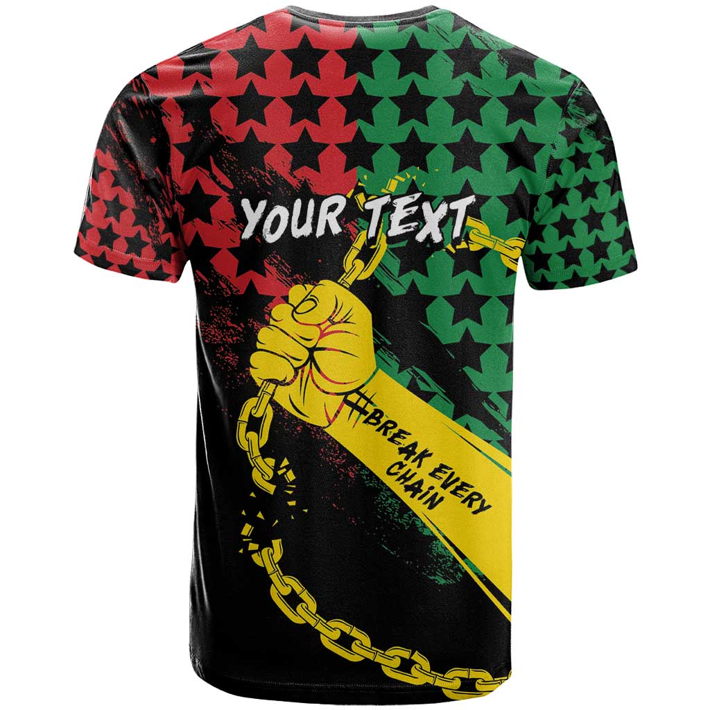Personalized Juneteenth 1865 T-Shirt Break Every Chain Graphic Tee