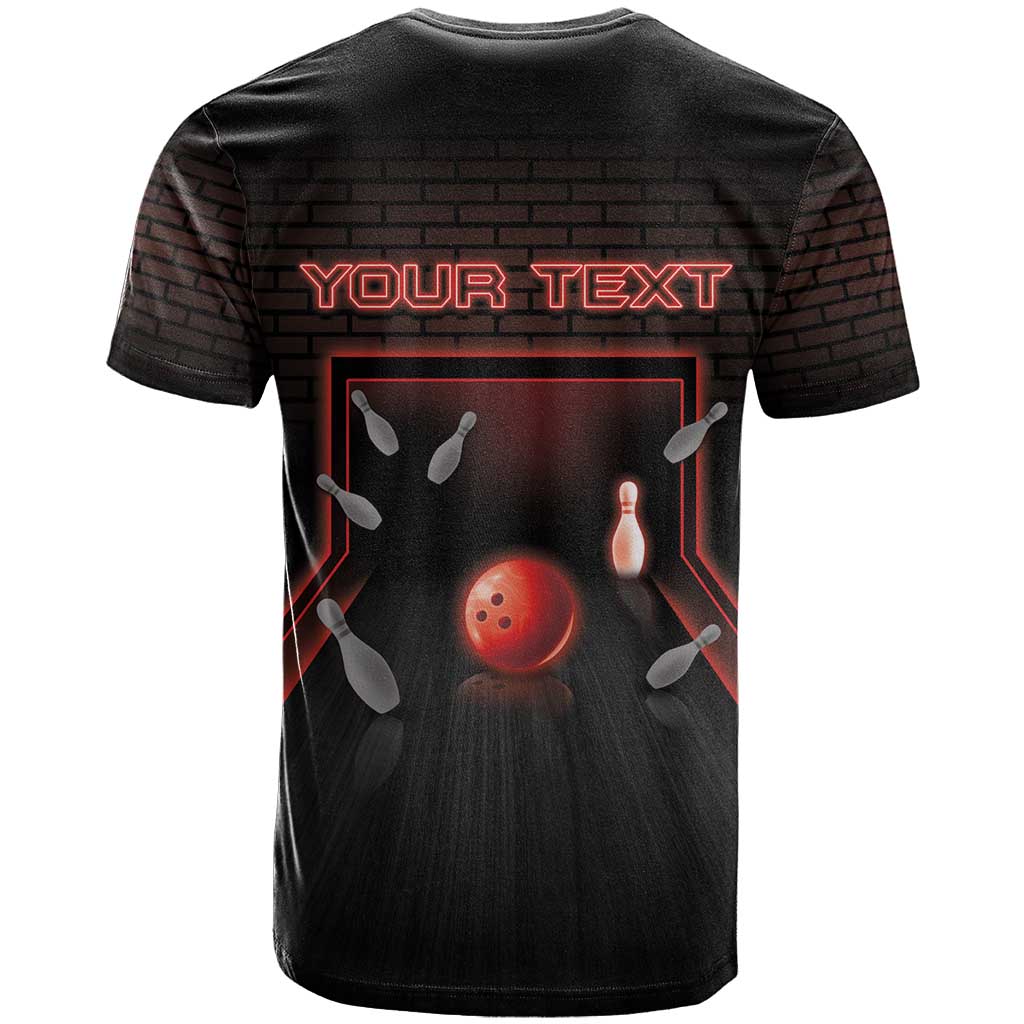 Personalized Bowling T-Shirt Ten Pin Neon Style Graphic Tee