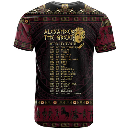 Macedonian Empire T-Shirt Alexander The Great World Tour Graphic Tee