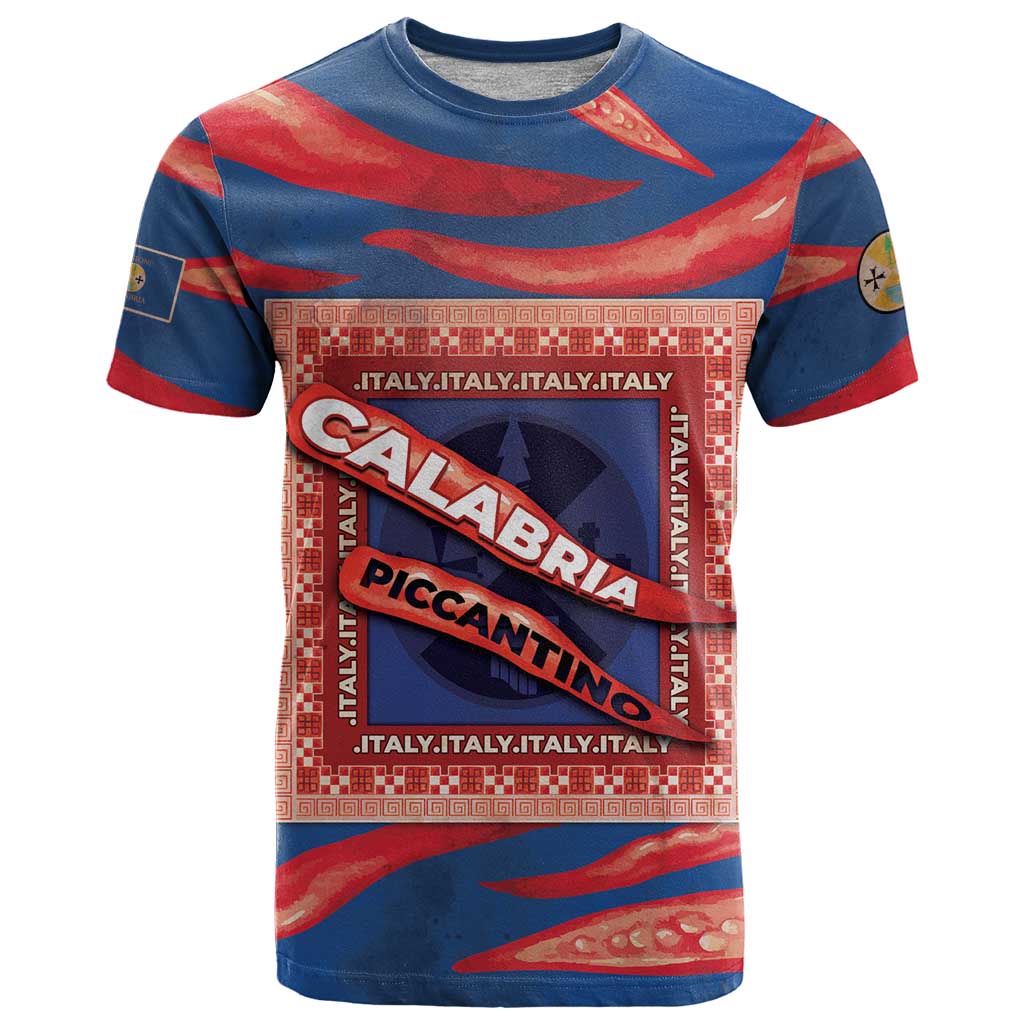 Personalized Italy Calabria T-Shirt Piccantino Vintage Style Graphic Tee
