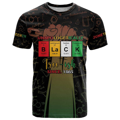 Juneteenth 1865 T-Shirt Unapologetically Black Graphic Tee
