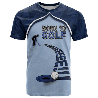 Golf T-Shirt Sporty Style Navy Graphic Tee