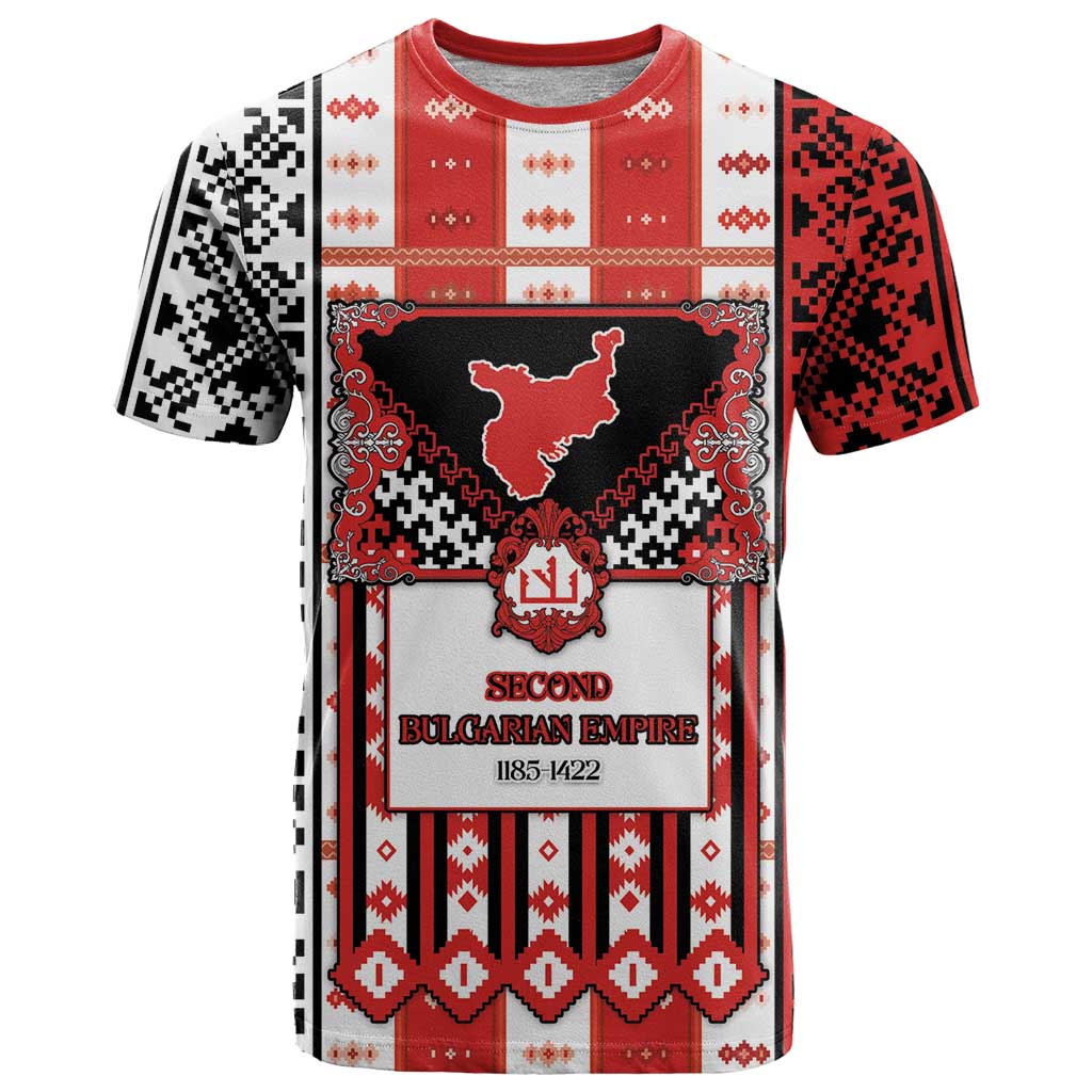 Second Bulgarian Empire T-Shirt Slavic Patterns Graphic Tee