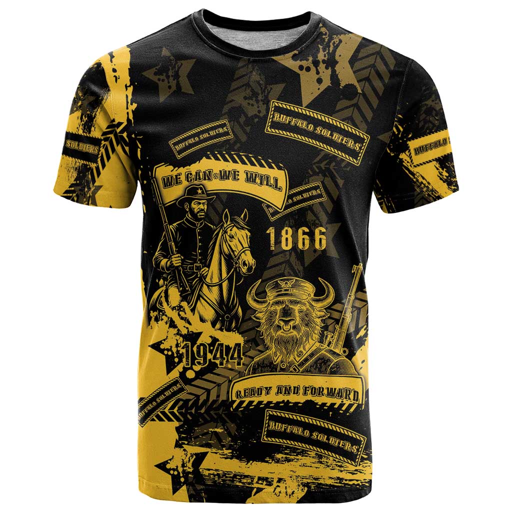 Buffalo Soldiers T-Shirt Military Urban Retro Style Graphic Tee