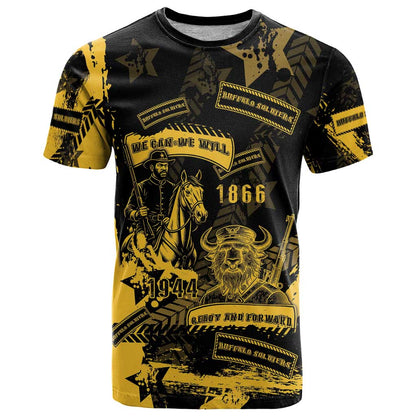 Buffalo Soldiers T-Shirt Military Urban Retro Style Graphic Tee
