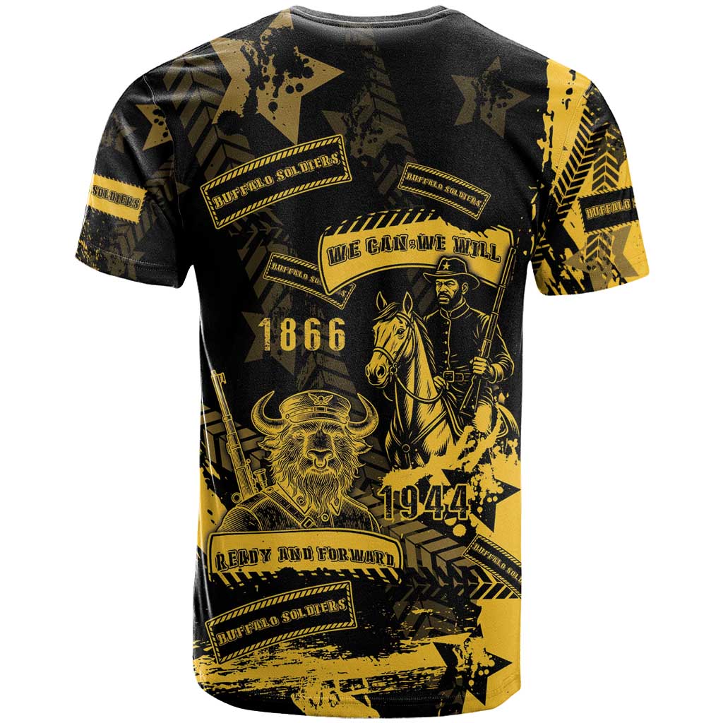 Buffalo Soldiers T-Shirt Military Urban Retro Style Graphic Tee