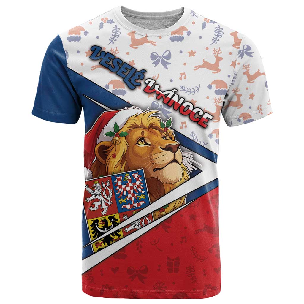 Czech Republic Christmas T-Shirt The Lion With Coat Of Arms Graphic Tee