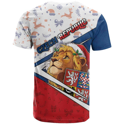 Czech Republic Christmas T-Shirt The Lion With Coat Of Arms Graphic Tee
