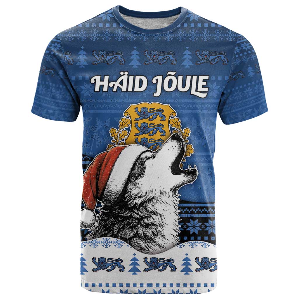 Personalized Estonia Christmas T-Shirt Haid Joule Graphic Tee