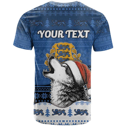 Personalized Estonia Christmas T-Shirt Haid Joule Graphic Tee