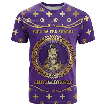 Carolingian Empire T-Shirt Charlemagne King Of The Franks Graphic Tee