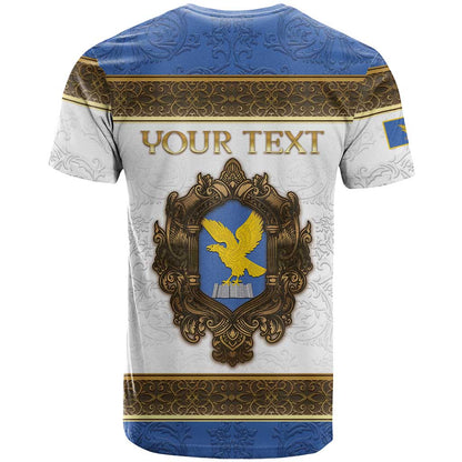 Personalized Italy Friuli-Venezia Giulia T-Shirt Golden Eagle With Baroque Patterns Graphic Tee