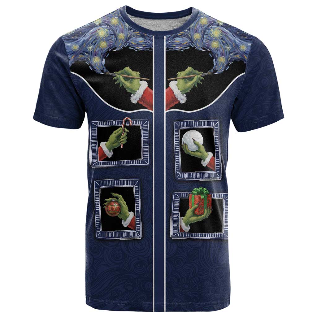 Western Yoke T-Shirt Grinch Art Parody Christmas Graphic Tee
