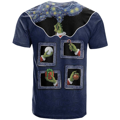 Western Yoke T-Shirt Grinch Art Parody Christmas Graphic Tee