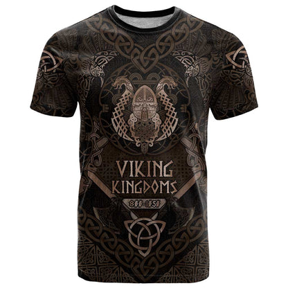 The Viking World Tour T-Shirt Ancient Celtic Knot Patterns Graphic Tee