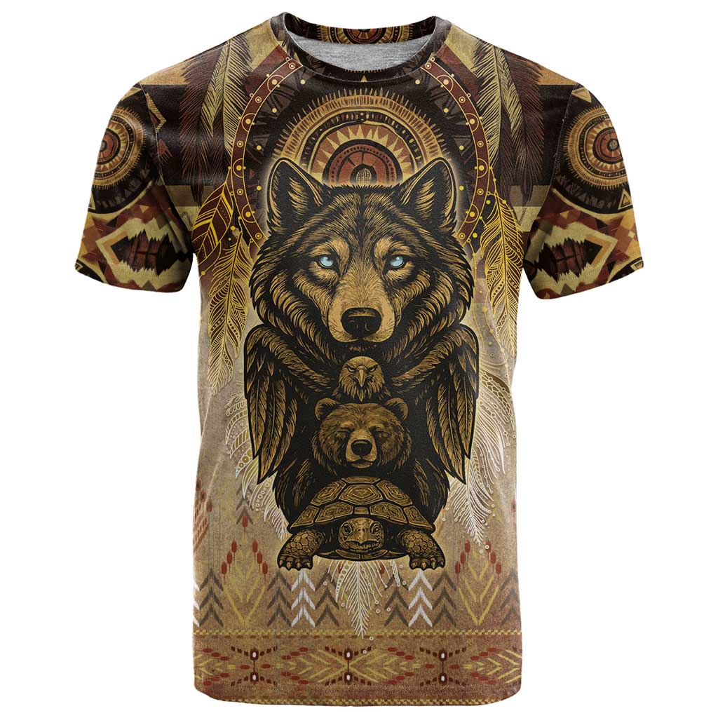 Native American Animal Spirit T-Shirt Graphic Tee