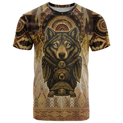 Native American Animal Spirit T-Shirt Graphic Tee