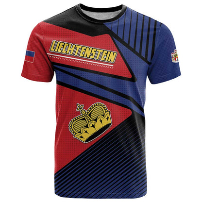 Personalized Liechtenstein T-Shirt Crown Symbol Graphic Tee
