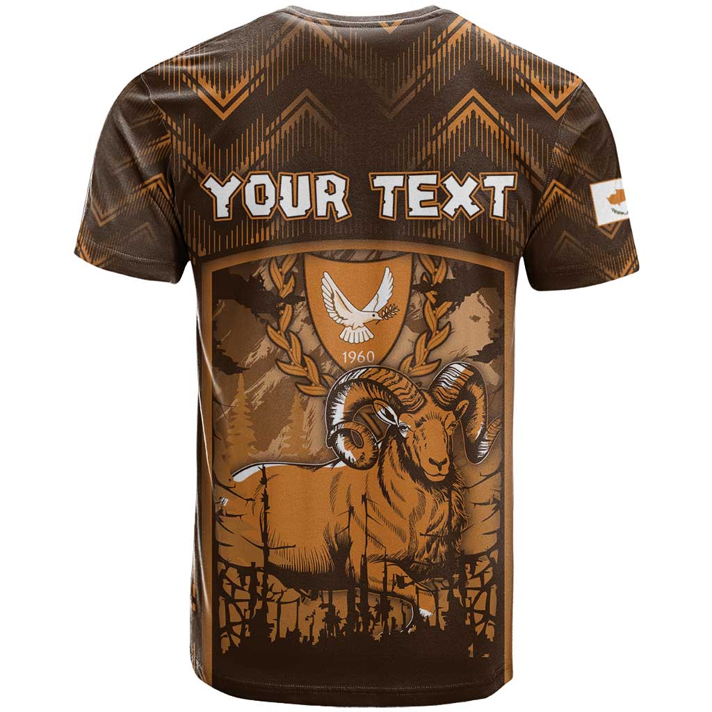 Personalized Cyprus T-Shirt The Cypriot Mouflon With Coat Of Arms Graphic Tee