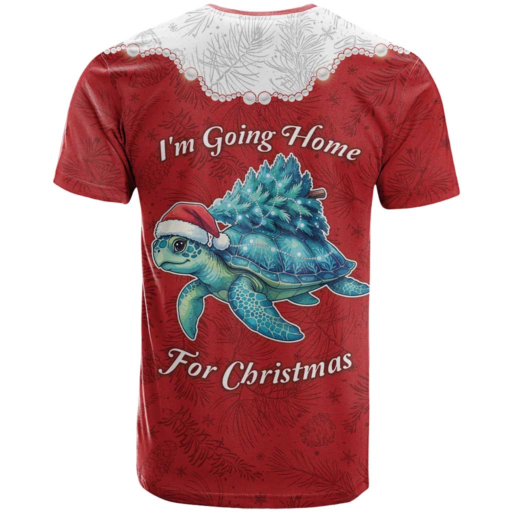 Western Yoke T-Shirt Turtle Going Home For Christmas Graphic Tee