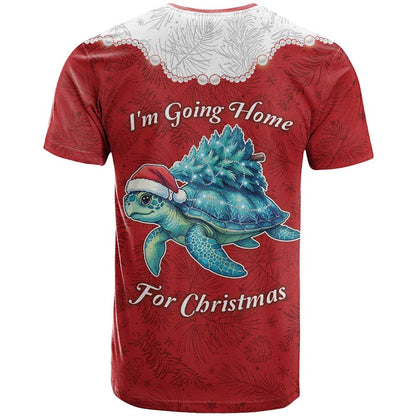 Western Yoke T-Shirt Turtle Going Home For Christmas Graphic Tee