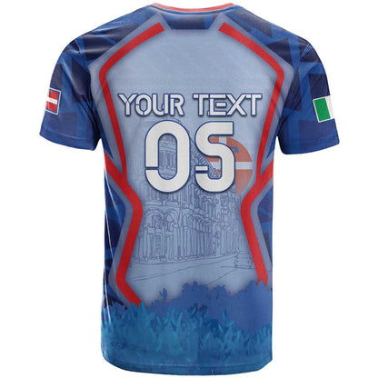 Custom Italy Piedmont T-Shirt Capital Turin Urban Sketch Graphic Tee