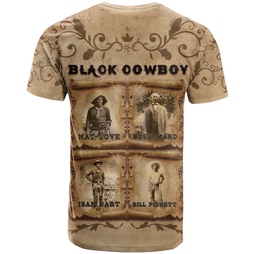 Black Cowboy T-Shirt Melanin Black History Western Grunge Graphic Tee
