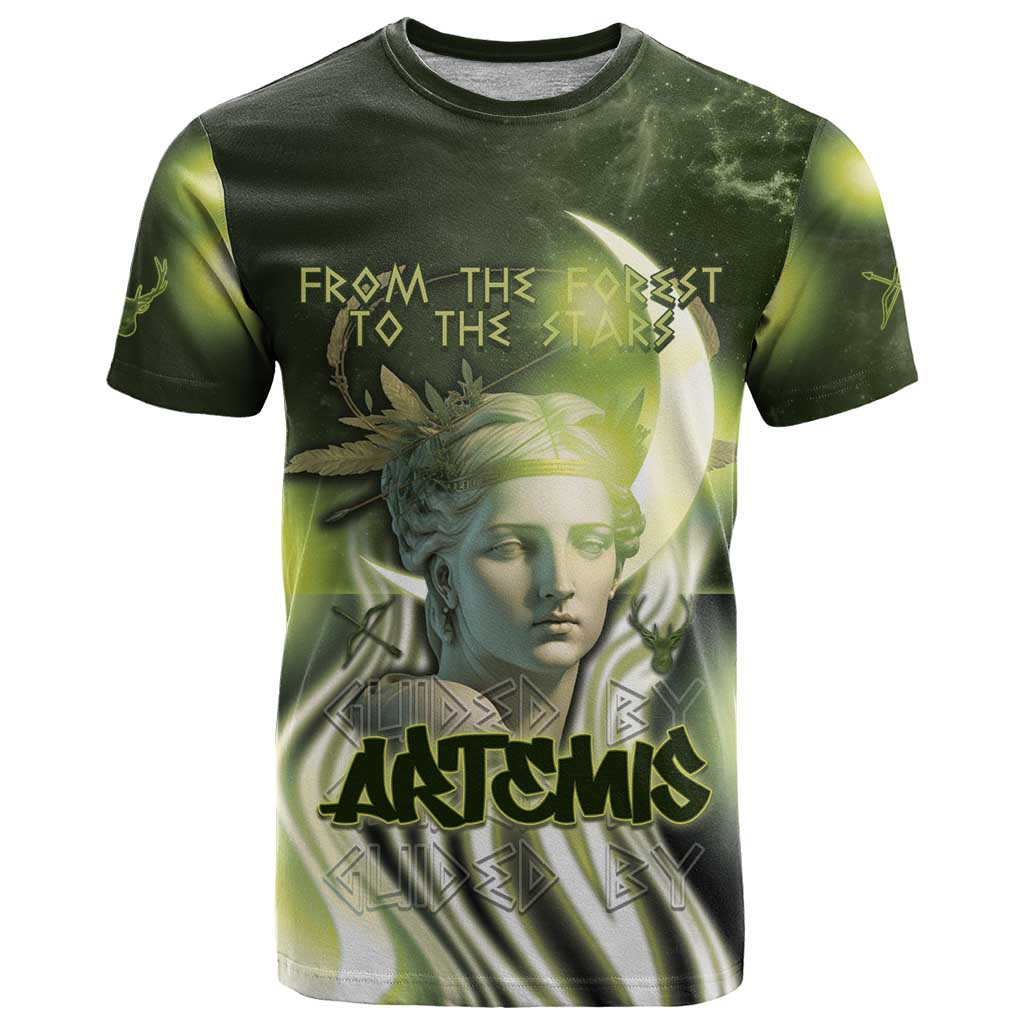 Ancient Greek Artemis T-Shirt Goddess Of The Moon Graphic Tee