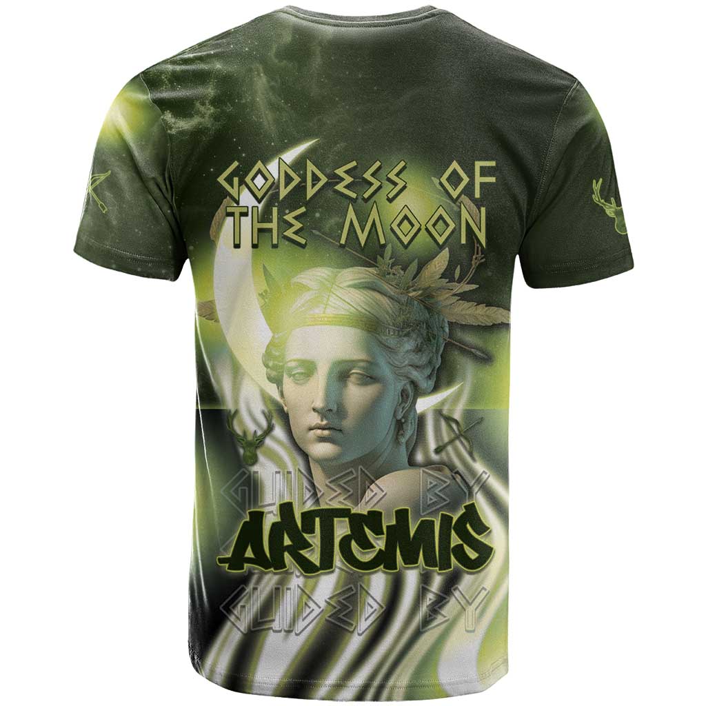Ancient Greek Artemis T-Shirt Goddess Of The Moon Graphic Tee