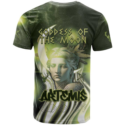 Ancient Greek Artemis T-Shirt Goddess Of The Moon Graphic Tee