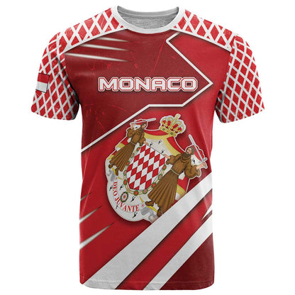 Personalized Monaco T-Shirt Coat Of Arms Unique Style Graphic Tee